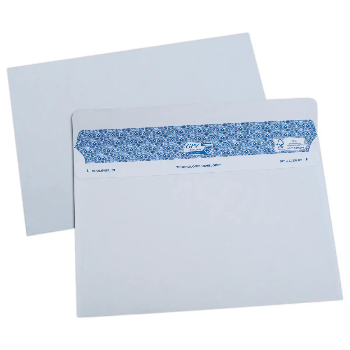 100 Enveloppes Secure blanches - 162x229 mm - 90g - GPV