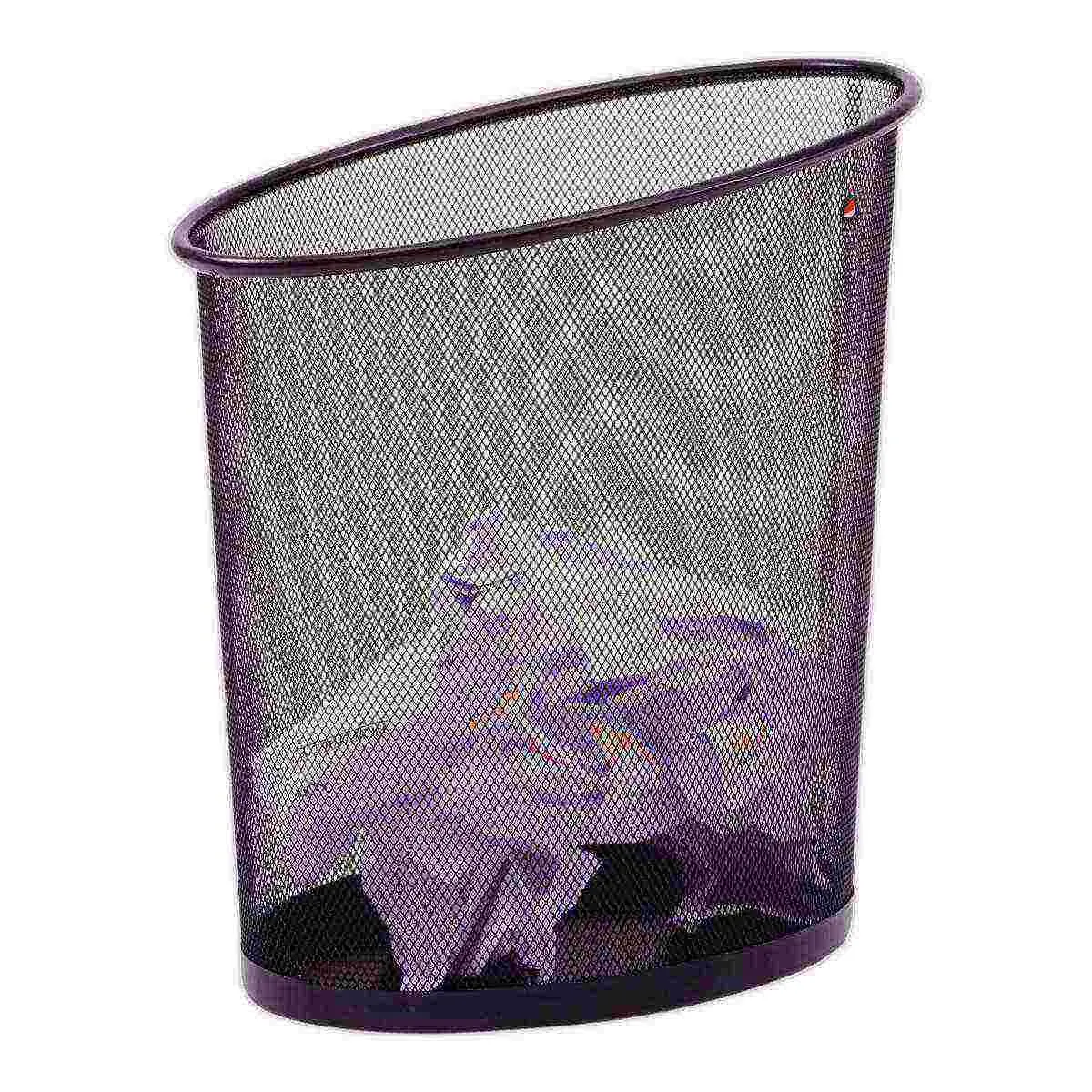 Corbeille à papier métal mesh - 18L - noir
