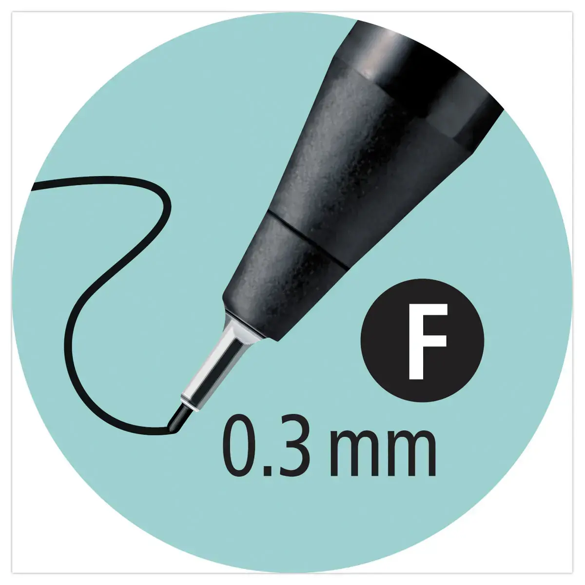 Stylo-feutre SENSOR F - Pointe fine - Bleu - STABILO