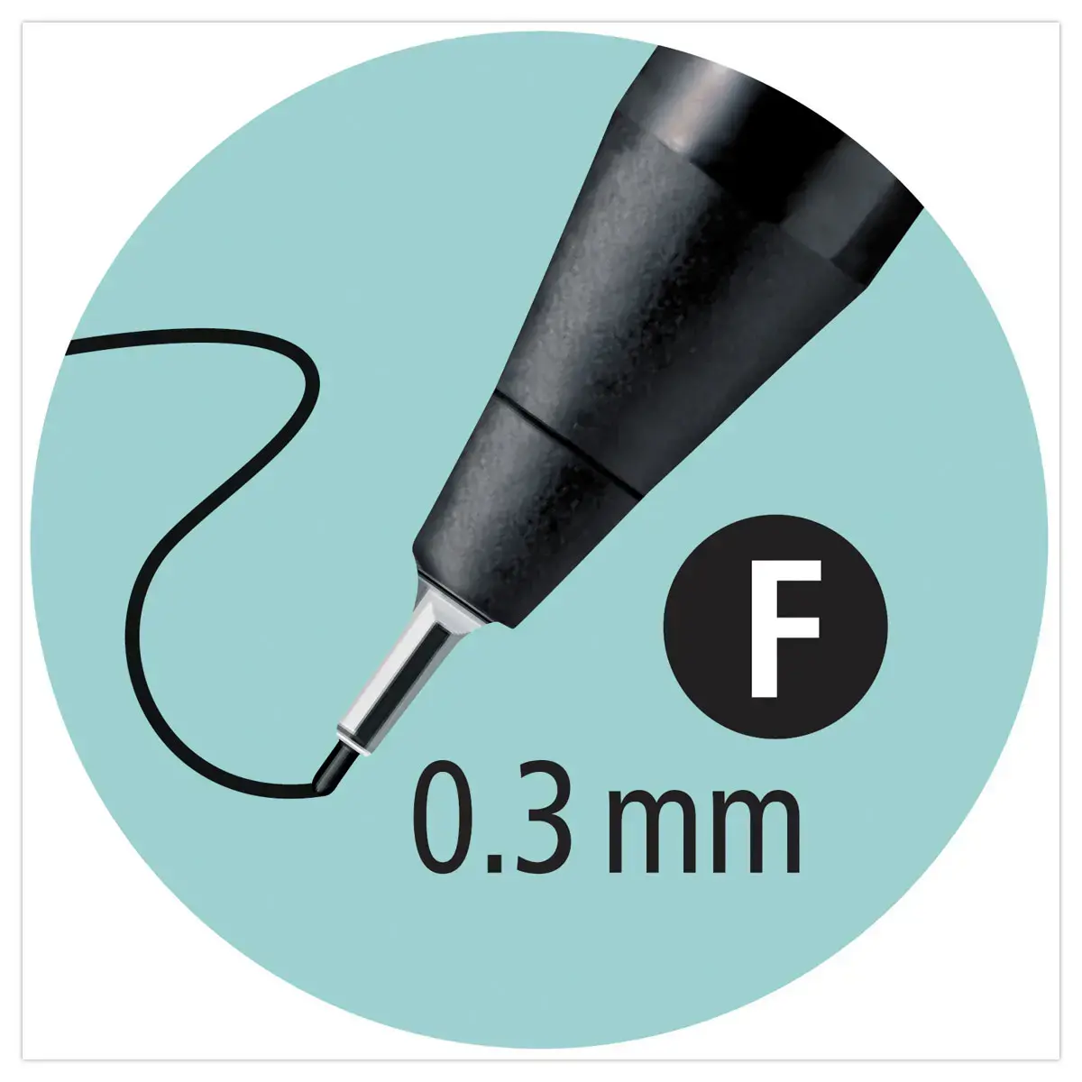 Stylo-feutre SENSOR F - Pointe fine - Rouge - STABILO