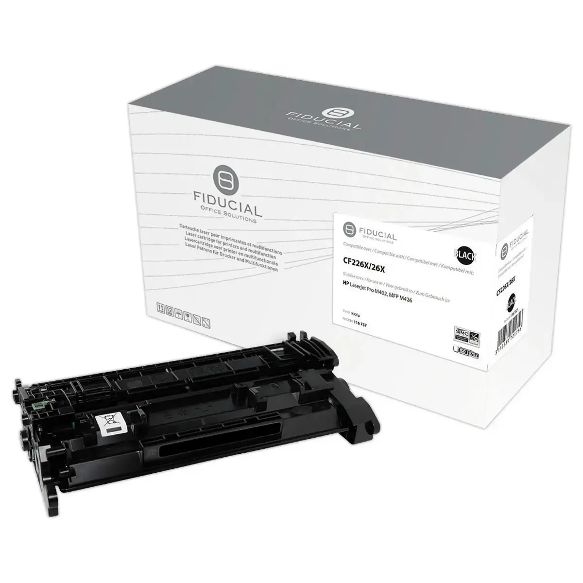 Toner - Compatibilité HP 26X - Noir