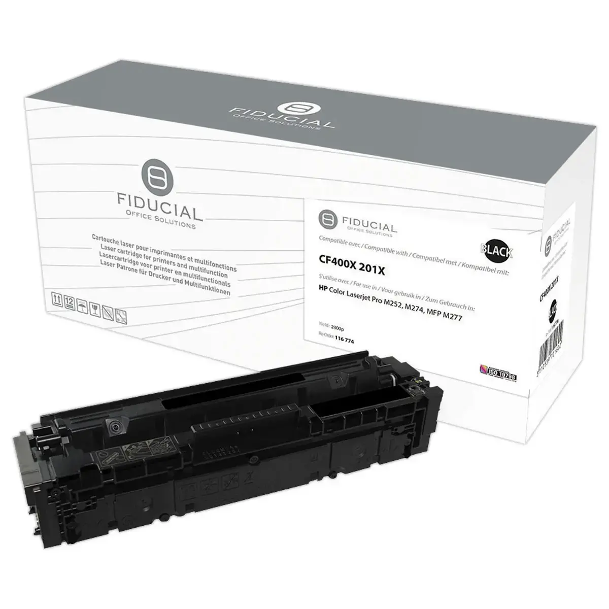 Toner remanufacturé éq. HP CF400X - Haute capacité - Noir