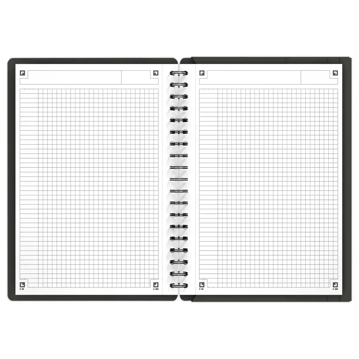 Cahier Meetingbook OXFORD International B5 5x5 160p avec chemise 