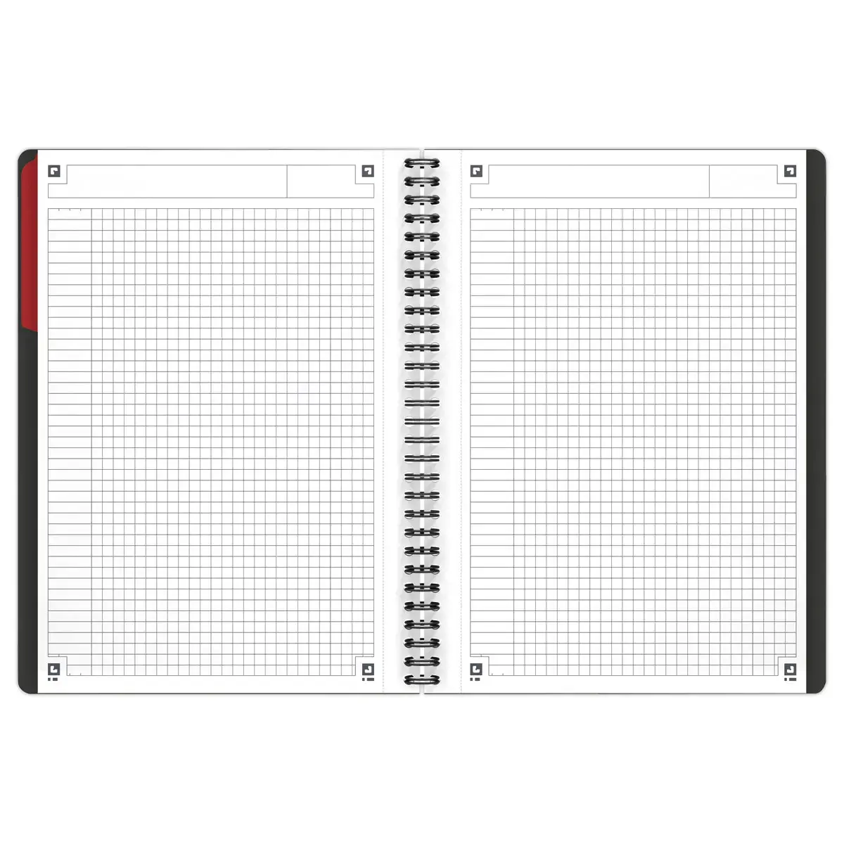 Cahier spirale B5 Activebook - 160 pages - 5x5 - OXFORD
