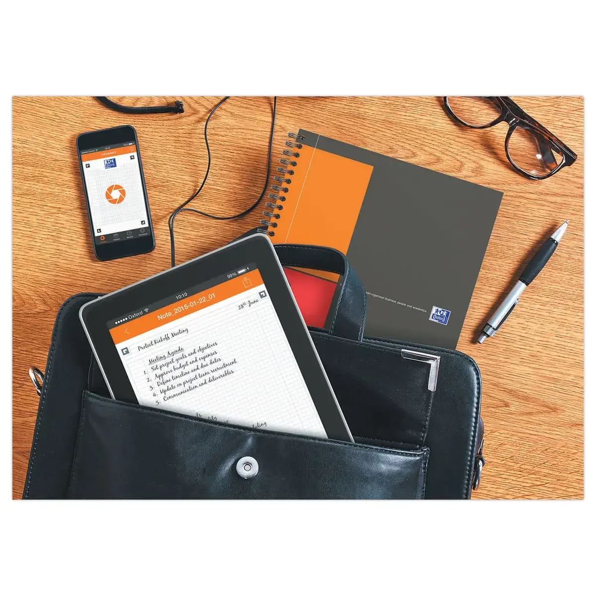 Cahier spirale Notebook B5, 5x5, 160 pages, Oxford International