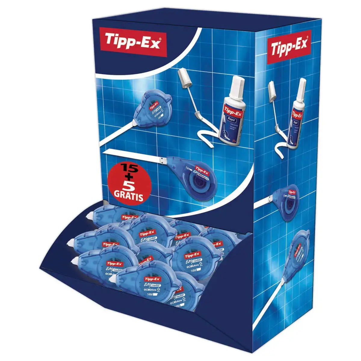 20 Correcteurs Roller Easy Refill - 15 + 5 gratuits - TIPP-EX 