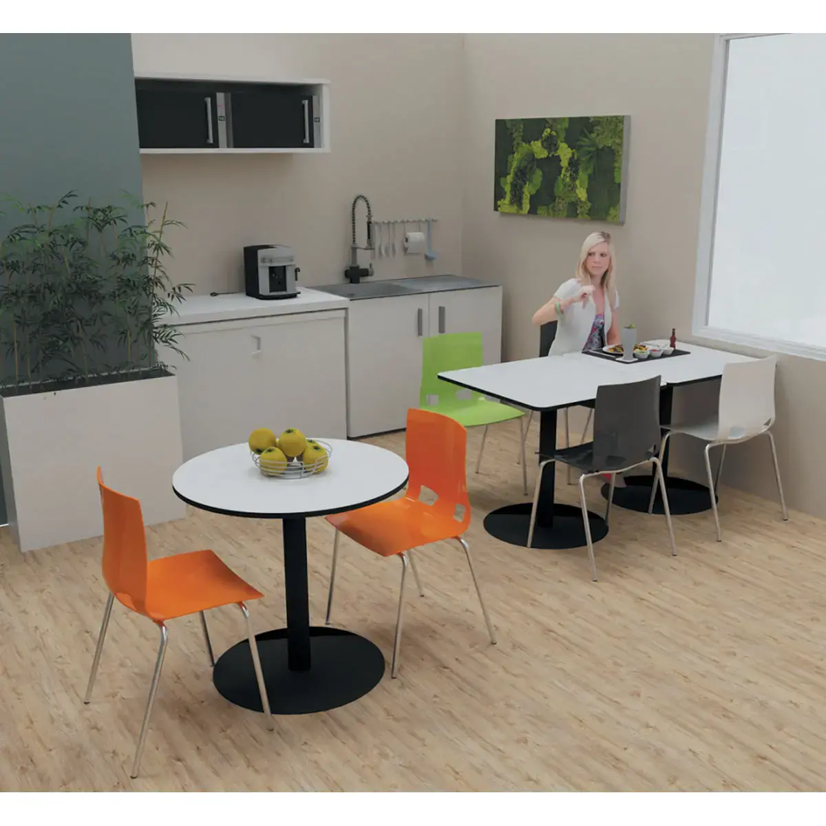 Chaise monocoque design Fondo - Blanc