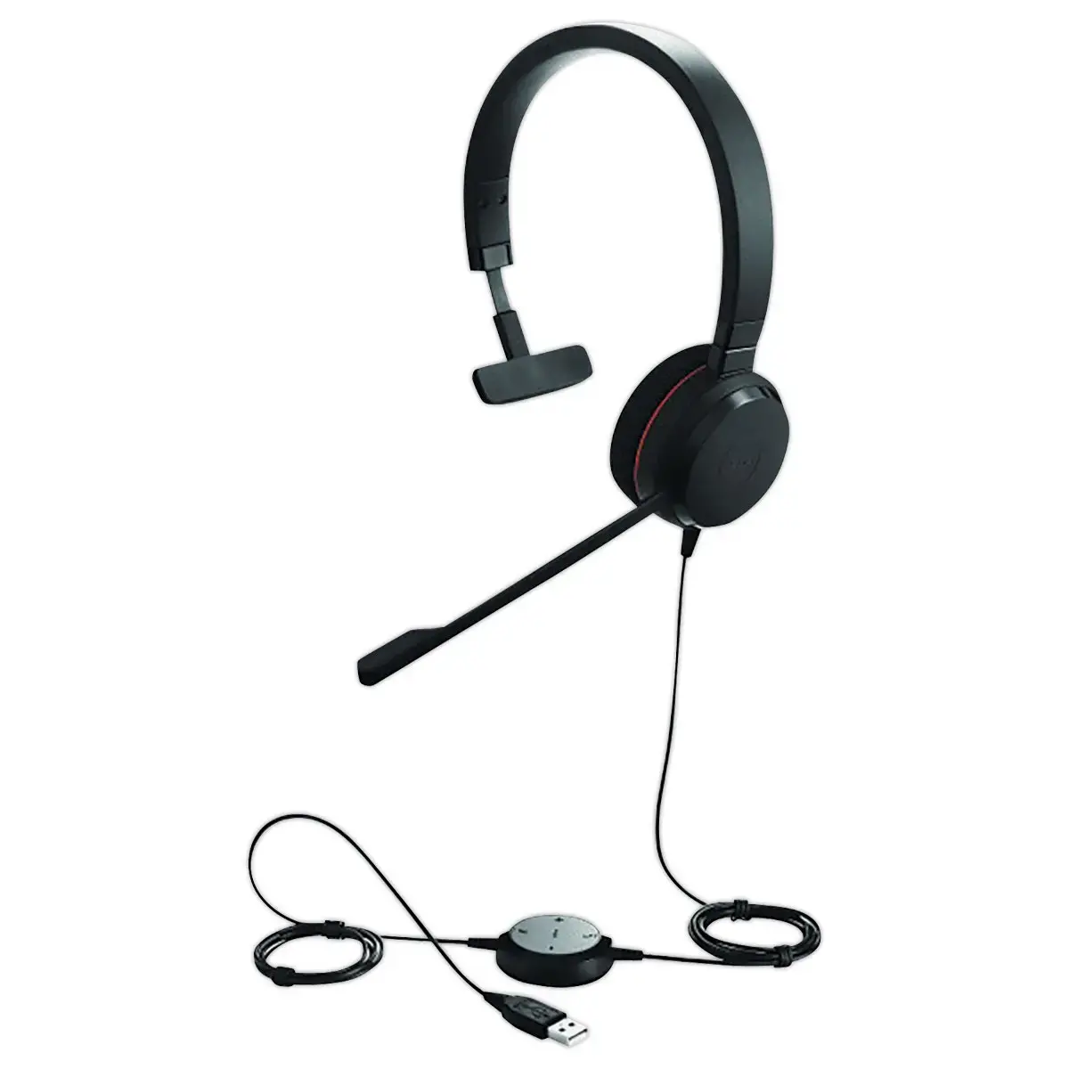 Casque téléphonique filaire JABRA - Evolve 20 MS USB-A - 1 écouteur