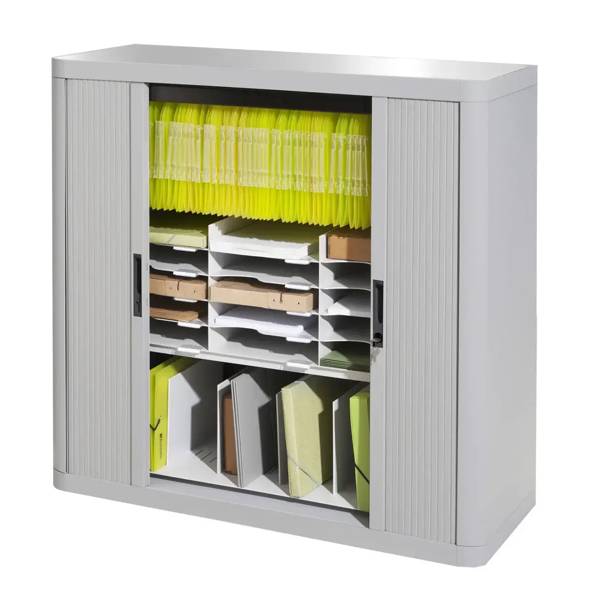 Armoire basse Easyoffice - Gris - PAPERFLOW 