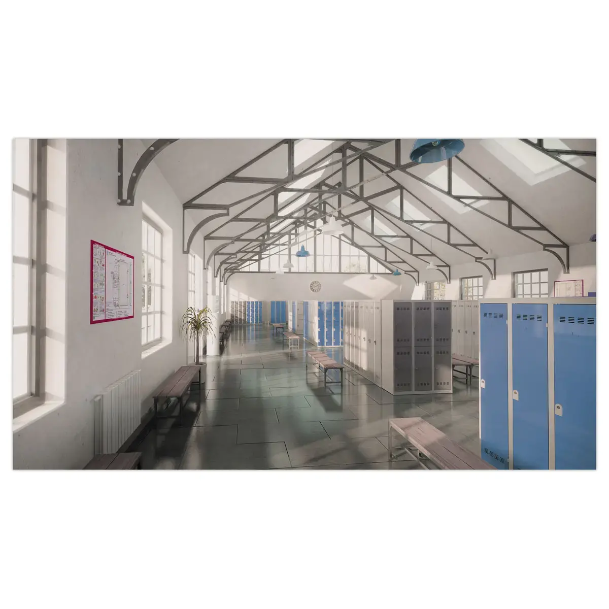 Vestiaire multicases - 1 colonne de 2 cases - 180 x 40 cm - Gris - VINCO INDUSTRIES 