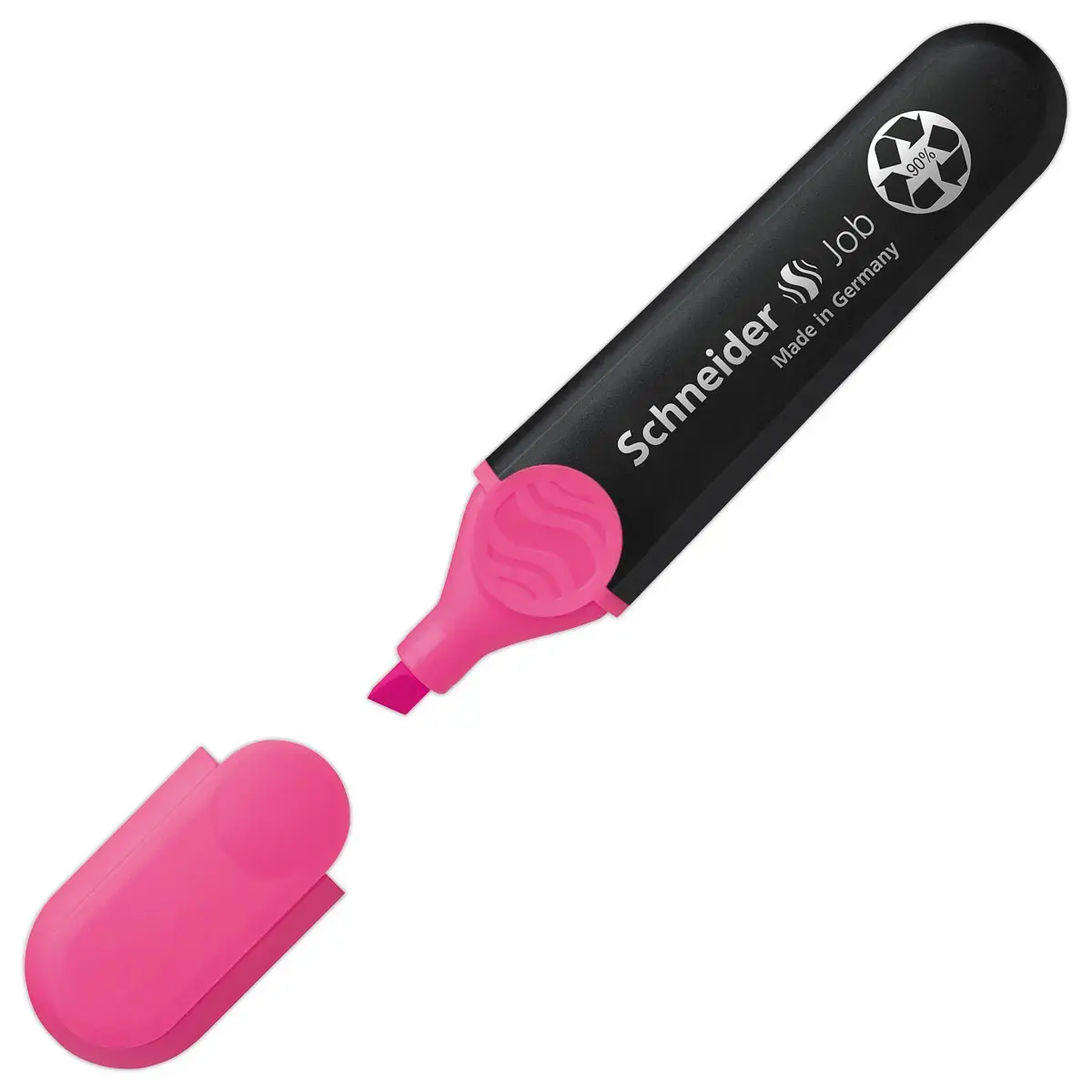 Surligneur 1-5mm Job Rose - Recycl&eacute; - Rechargeable - Encre Bio - SCHNEIDER 