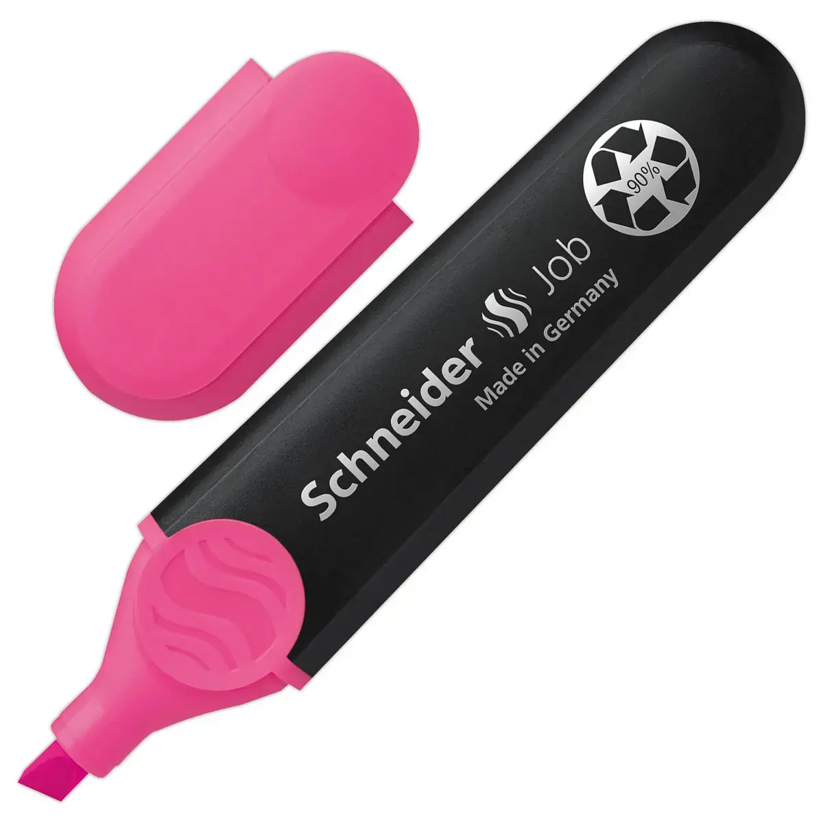 Surligneur 1-5mm Job Rose - Recycl&eacute; - Rechargeable - Encre Bio - SCHNEIDER 