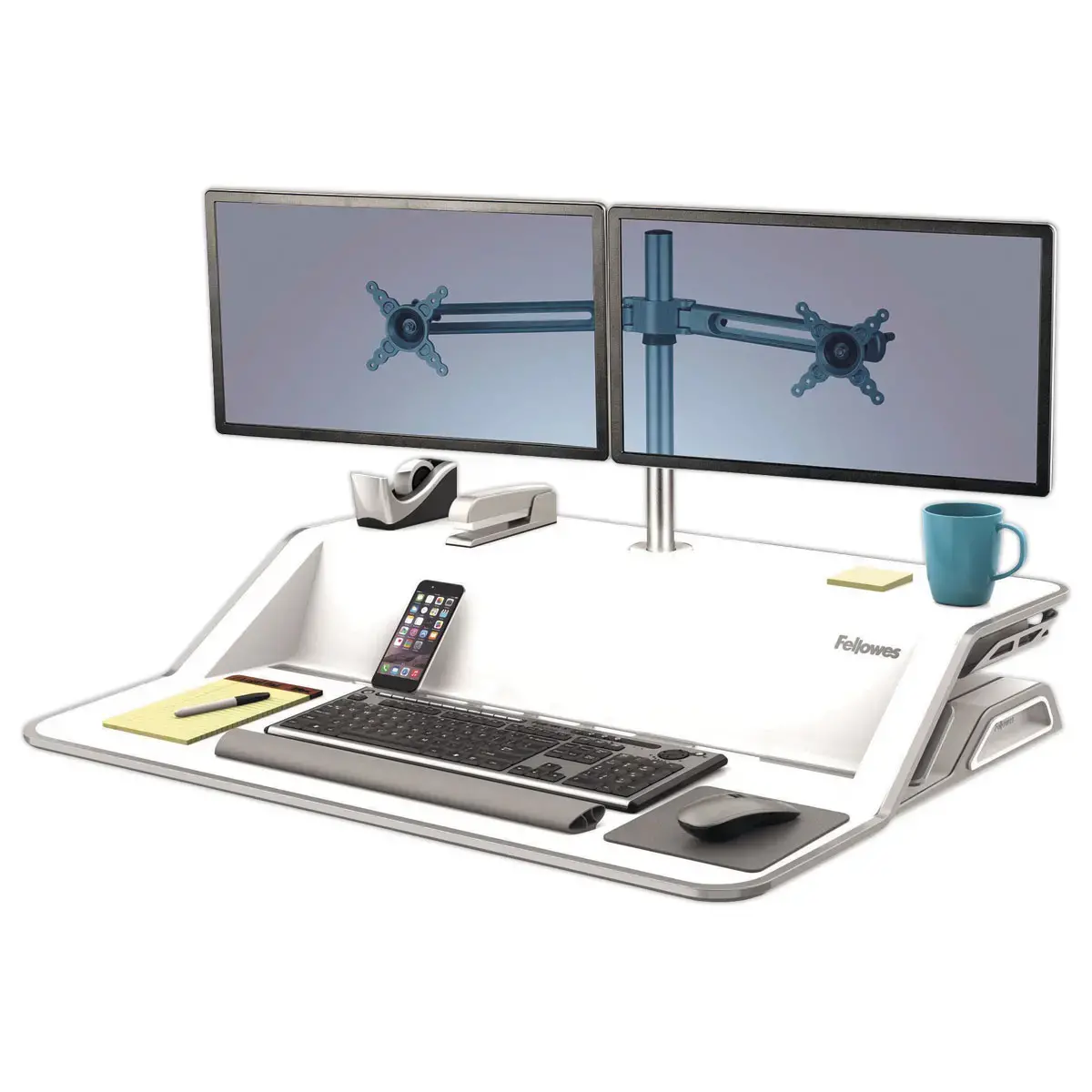 Kit bras porte-écrans double pour Lotus - FELLOWES