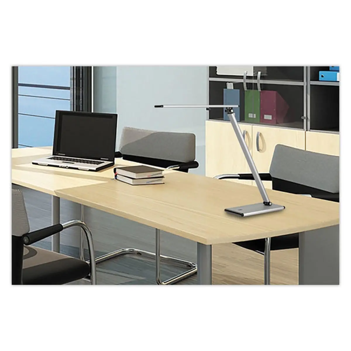 Lampe de bureau TERRA - Gris m&eacute;tal - UNILUX 