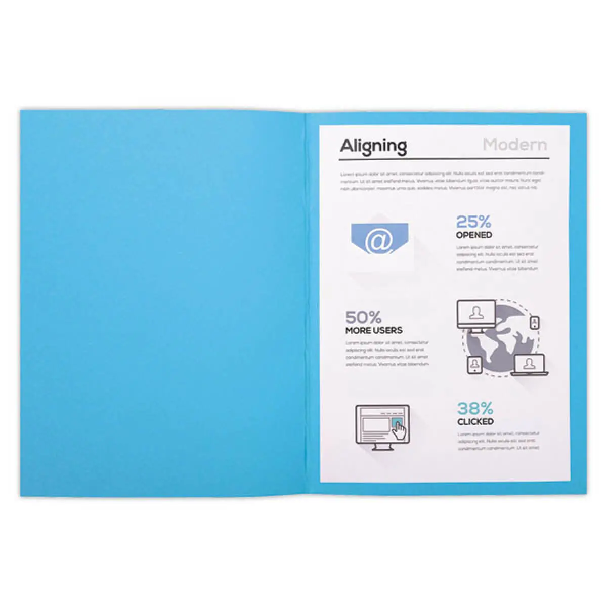 100 Chemises de rangement Forever 170 - Bleu - EXACOMPTA
