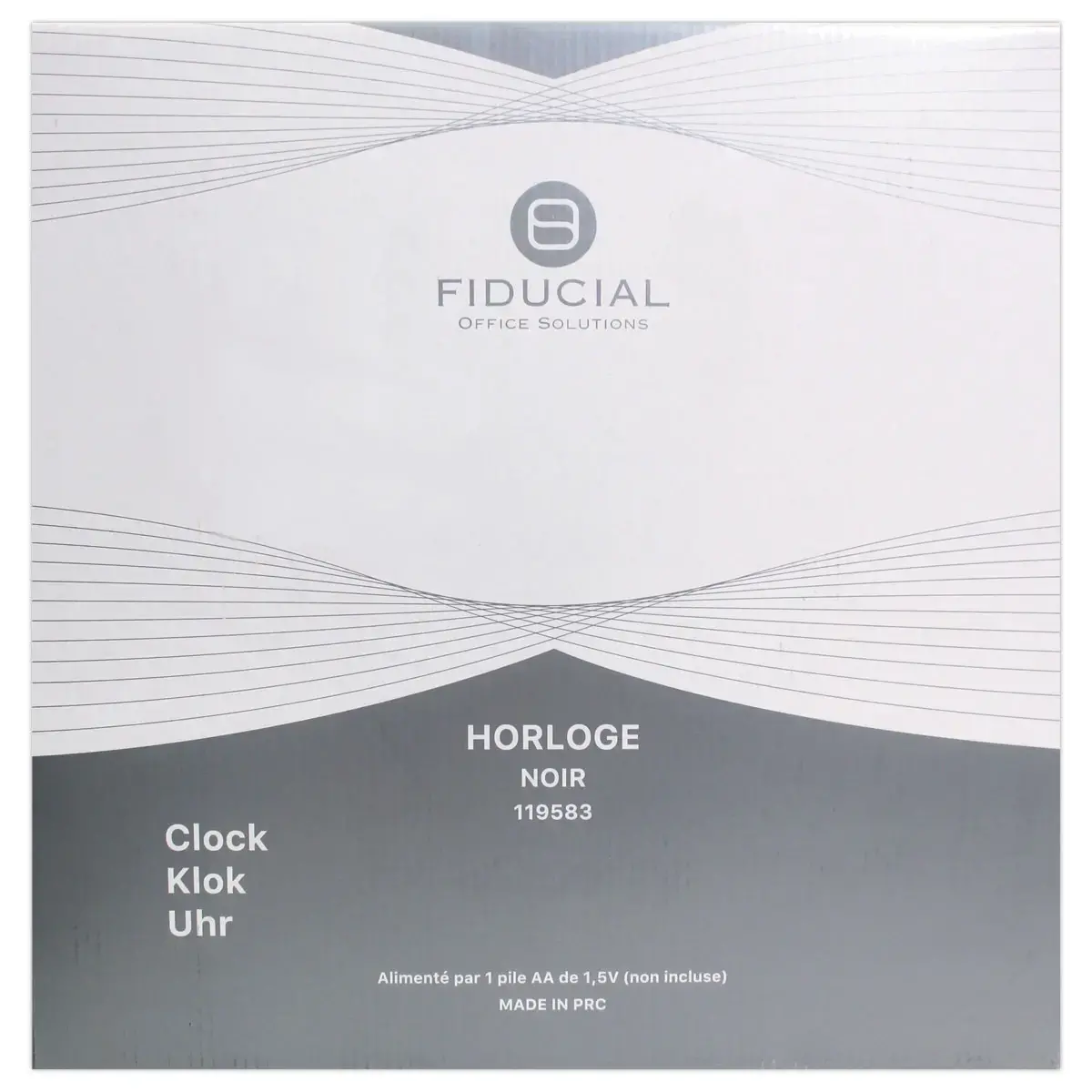 Horloge murale grand format silencieuse