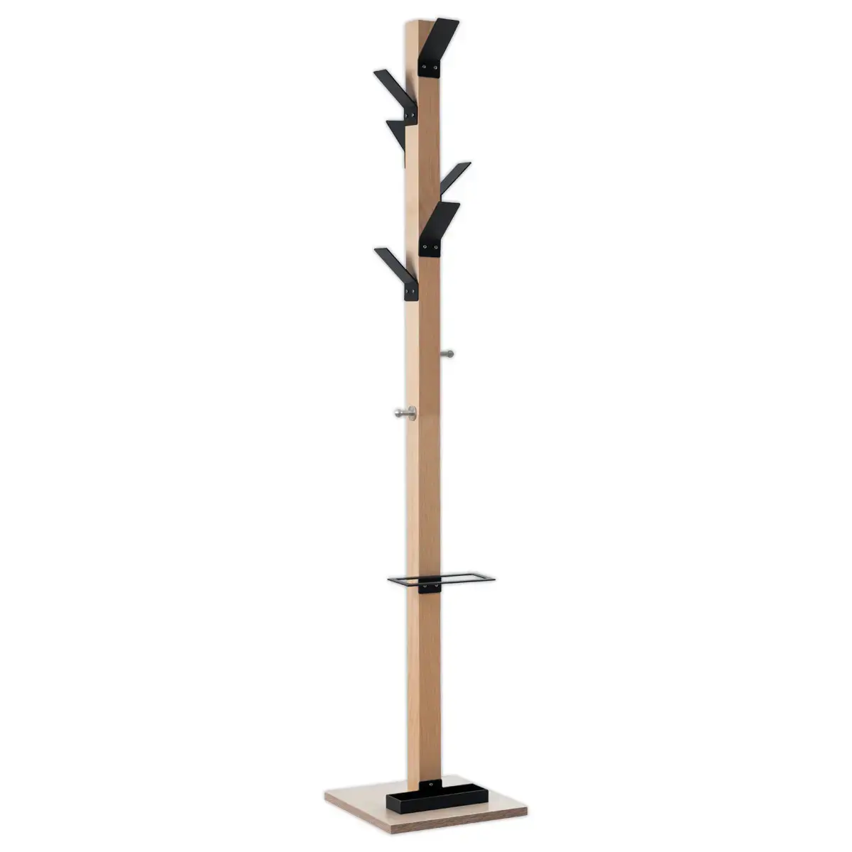 Porte-manteaux Easycloth &ndash; 6 pat&egrave;res &ndash; Noir &ndash; Paperflow 
