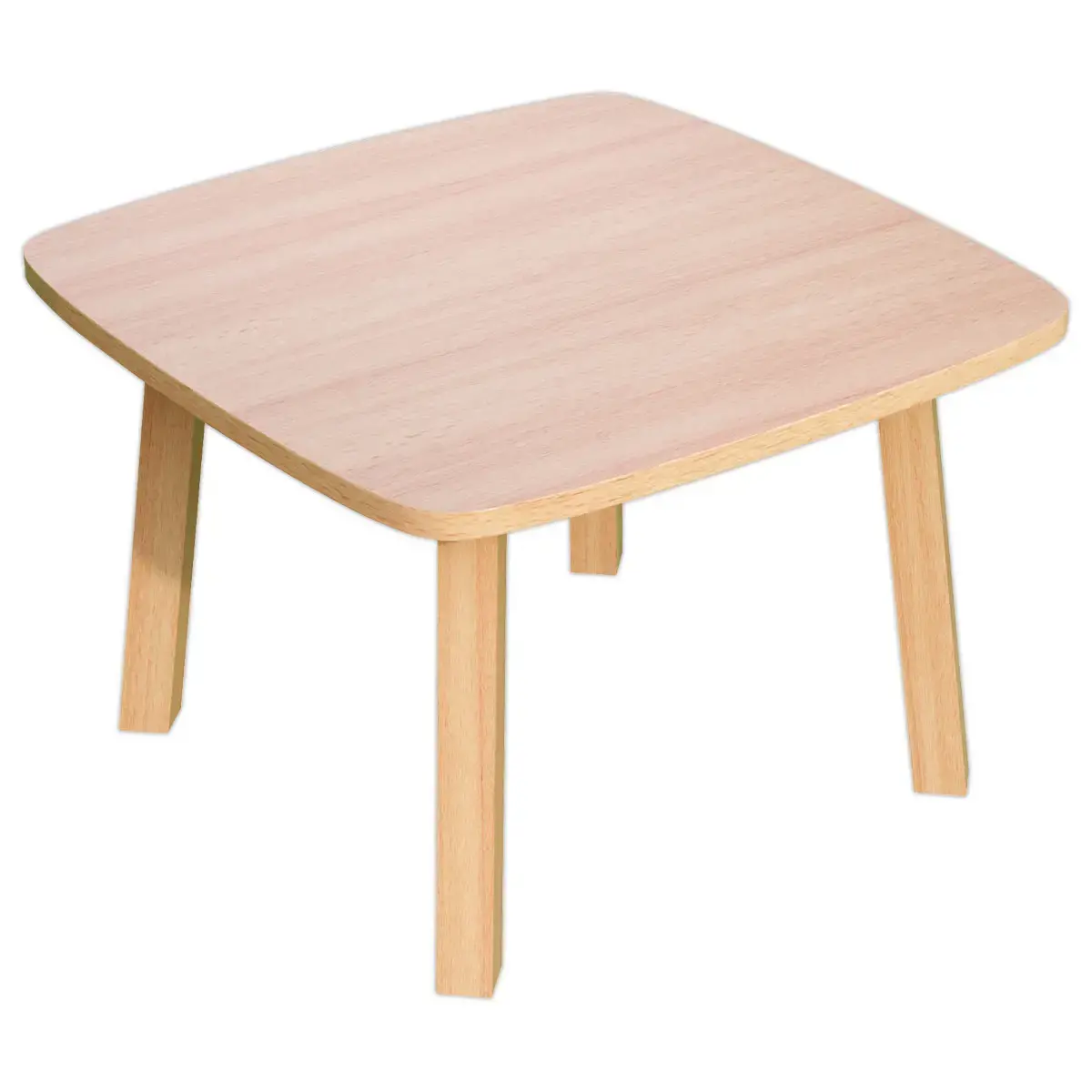 Table basse WOODY 60x60 cm H&ecirc;tre 