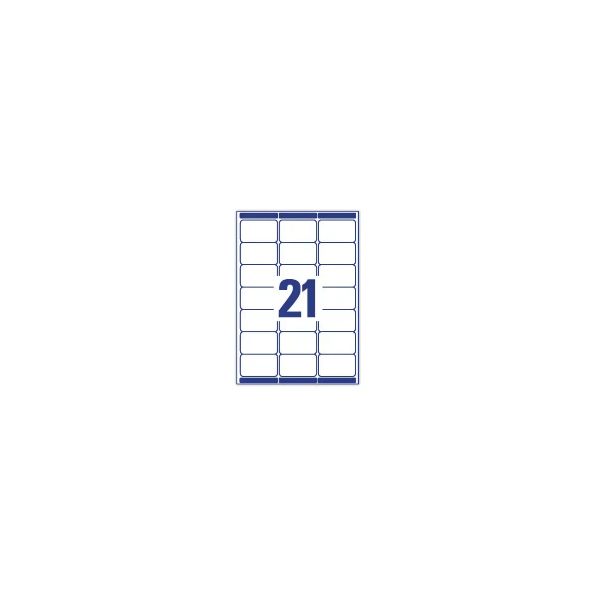 100 Planches d'&eacute;tiquettes laser AVERY 63,5x38,1 mm soit 2400 &eacute;tiq/bo&icirc;te 