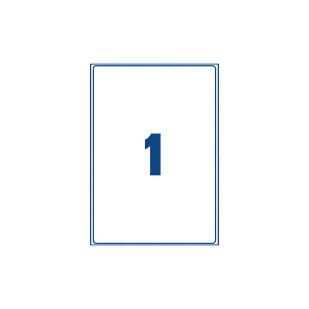 100 Planches d'&eacute;tiquettes laser AVERY 199,6 x 289,1 mm soit 100 &eacute;tiq/bo&icirc;te 
