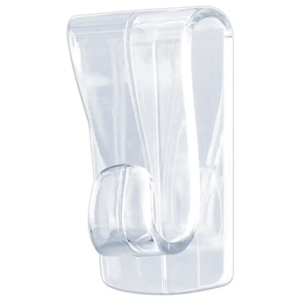 2 Crochets adhésifs pour surfaces transparentes 1 kg - Étui de 2 - TESA