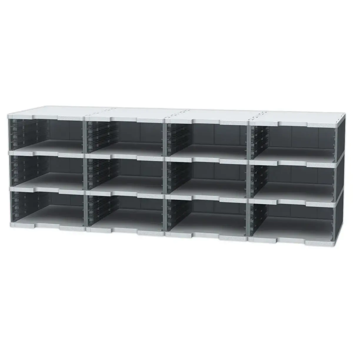 6 Modules pour monter 12 cases sur 2, 3 ou 4 colonnes. 