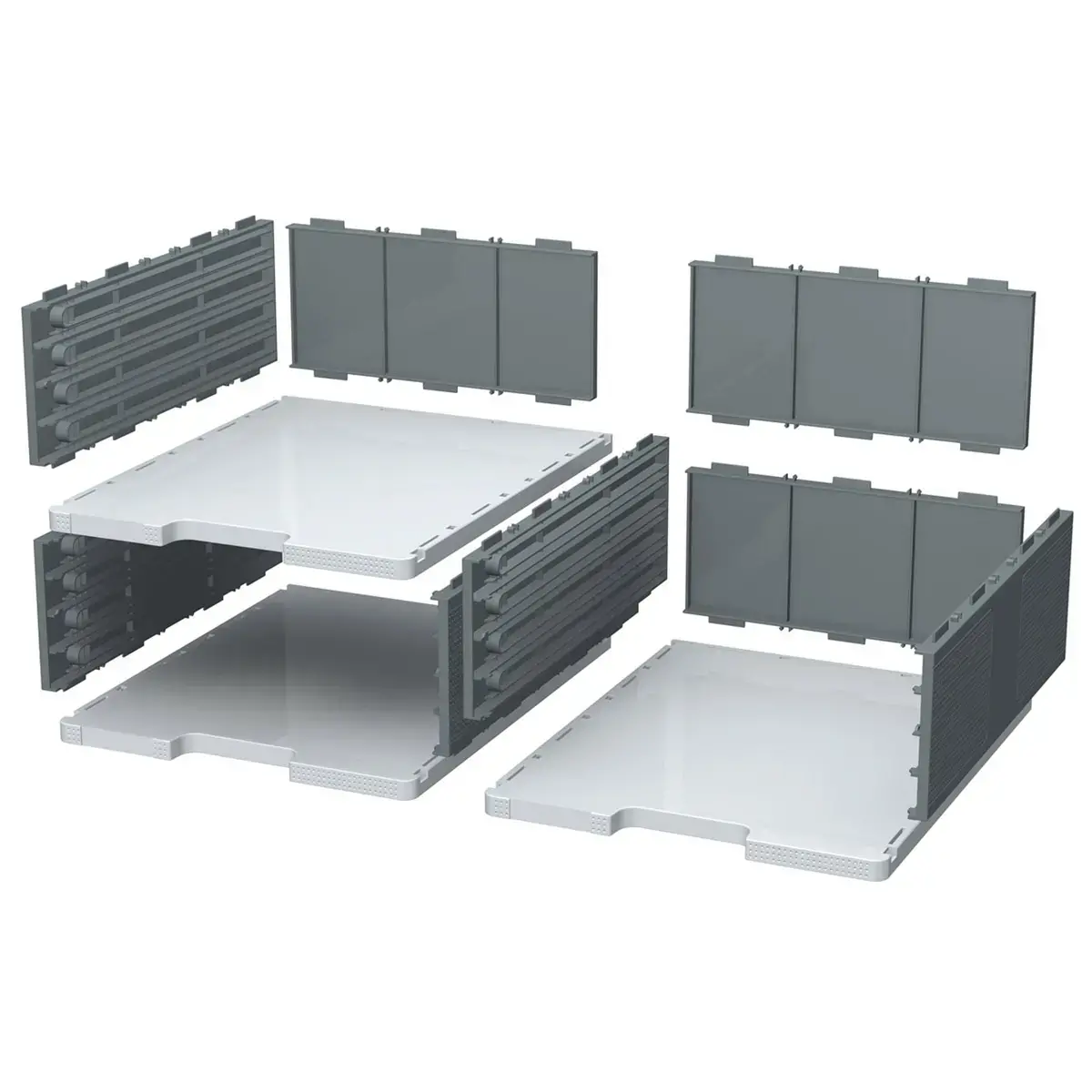 3 Modules pour monter 6 cases sur 2 ou 3colonnes.