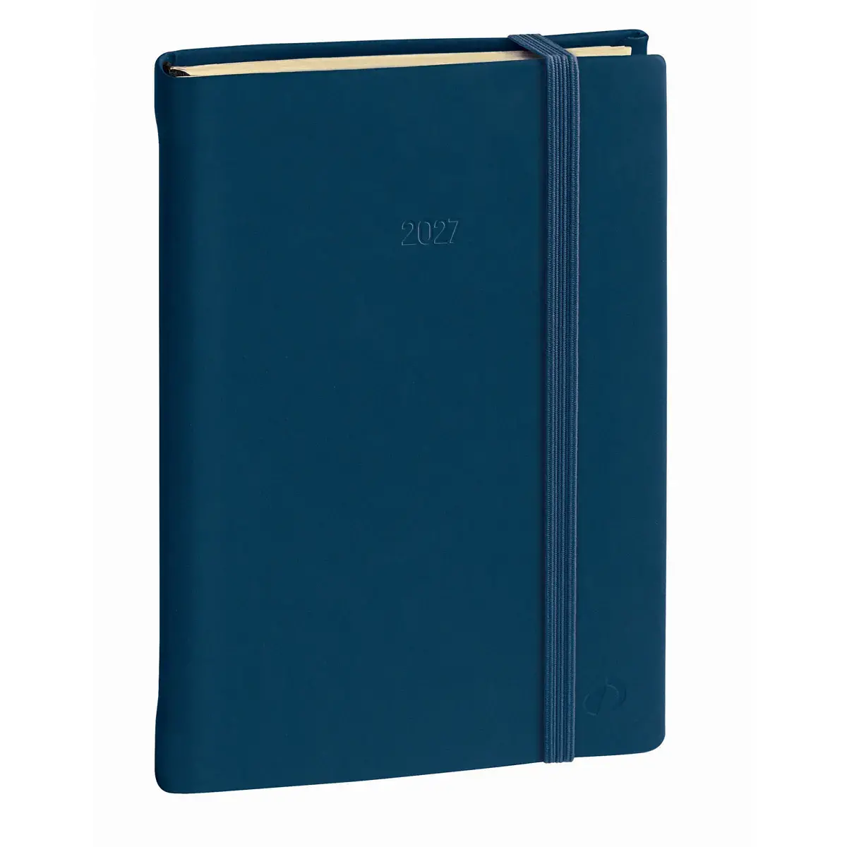 Agenda semainier  Silk - 21x27cm - Bleu - Janvier &agrave; d&eacute;cembre - QUO VADIS 