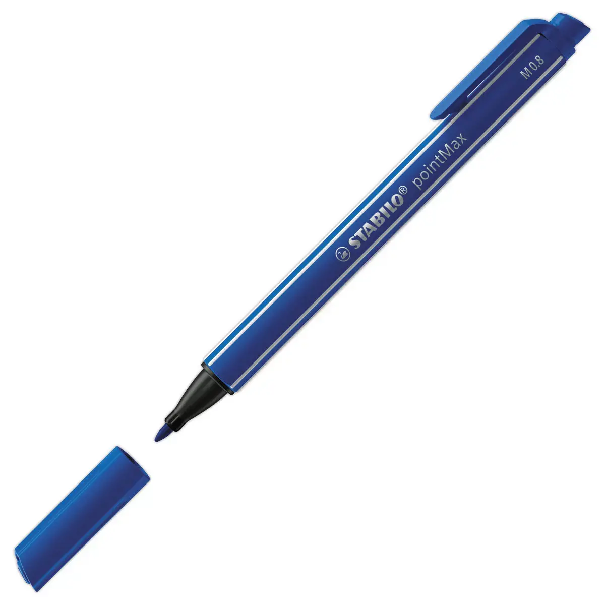 Stylo-feutre pointMax - Pointe moyenne - Bleu - STABILO