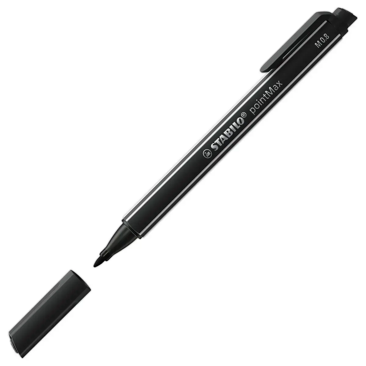 Stylo-feutre pointMax - Pointe moyenne - Noir - STABILO