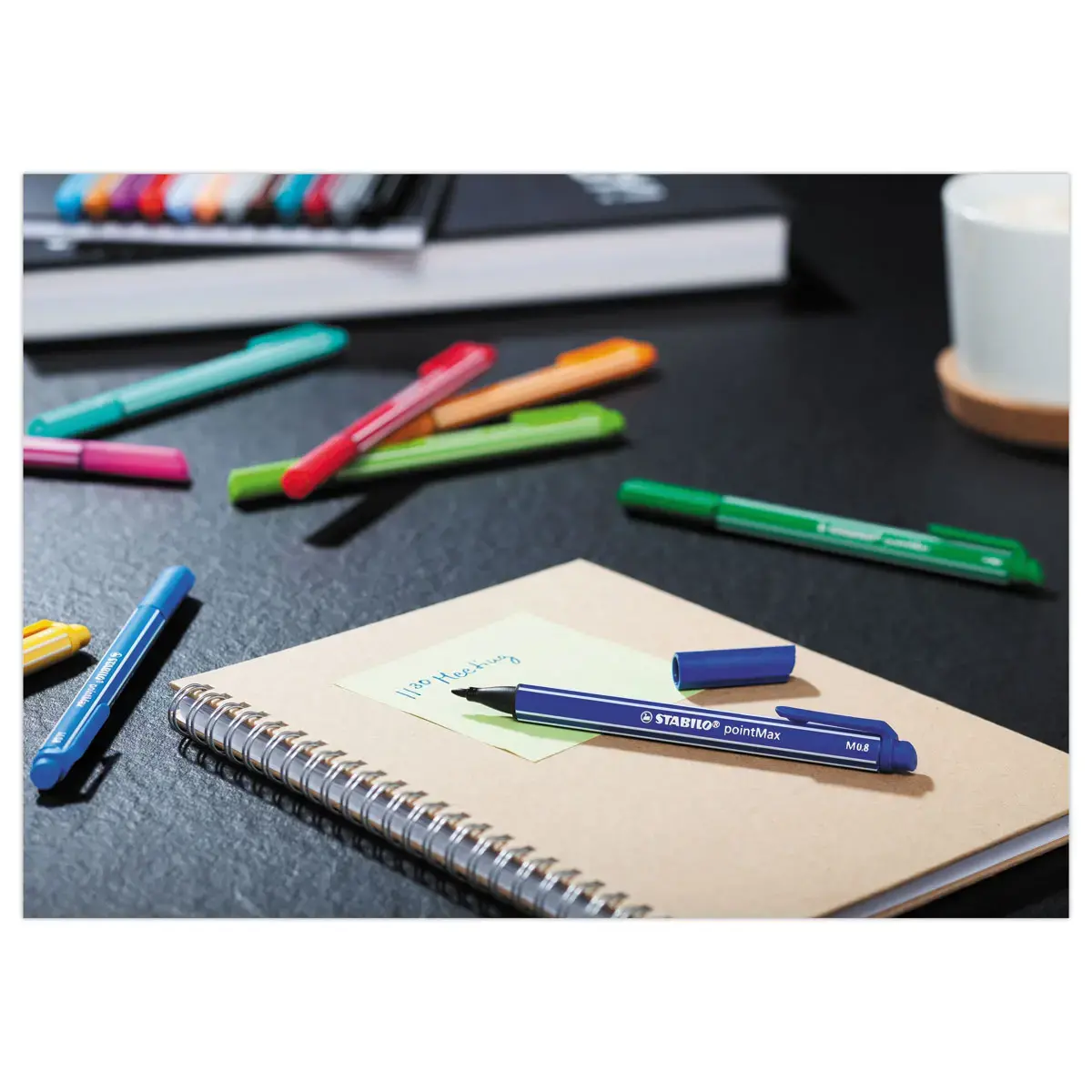Stylo-feutre pointMax - Pointe moyenne - Vert - STABILO