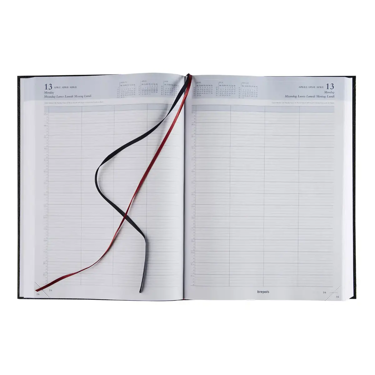 Agenda journalier Bremax 2 Noir - 21 x 29 cm - BREPOLS