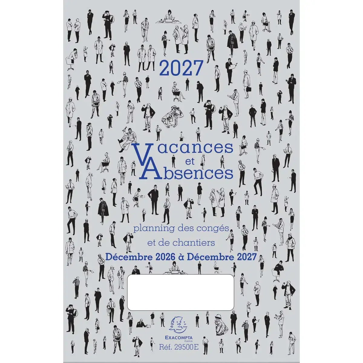 Planning annuel absences vacances - Janv à Déc- 20x29,7 cm - Janvier à décembre - EXACOMPTA