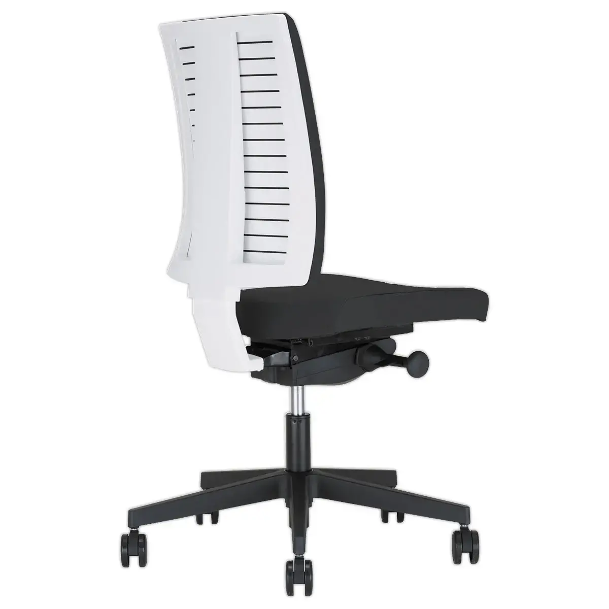 Si&egrave;ge NAVIGO synchrone coque blanche -tissu noir mont&eacute; 