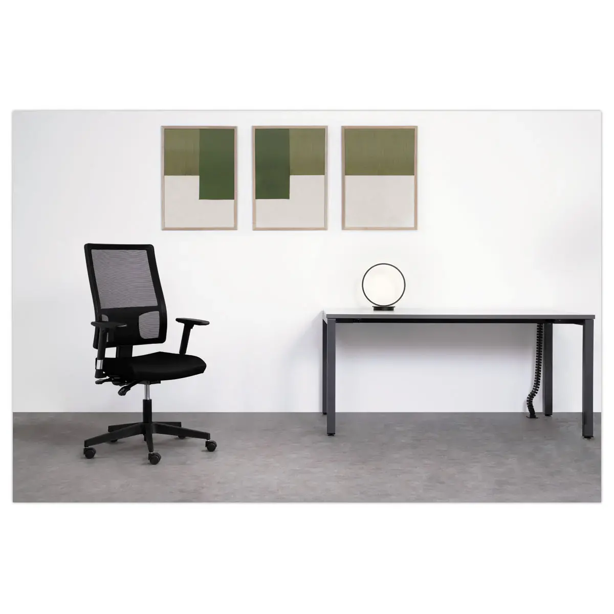 Si&egrave;ge de bureau synchrone Taktik en r&eacute;sille - Noir - Mont&eacute; 