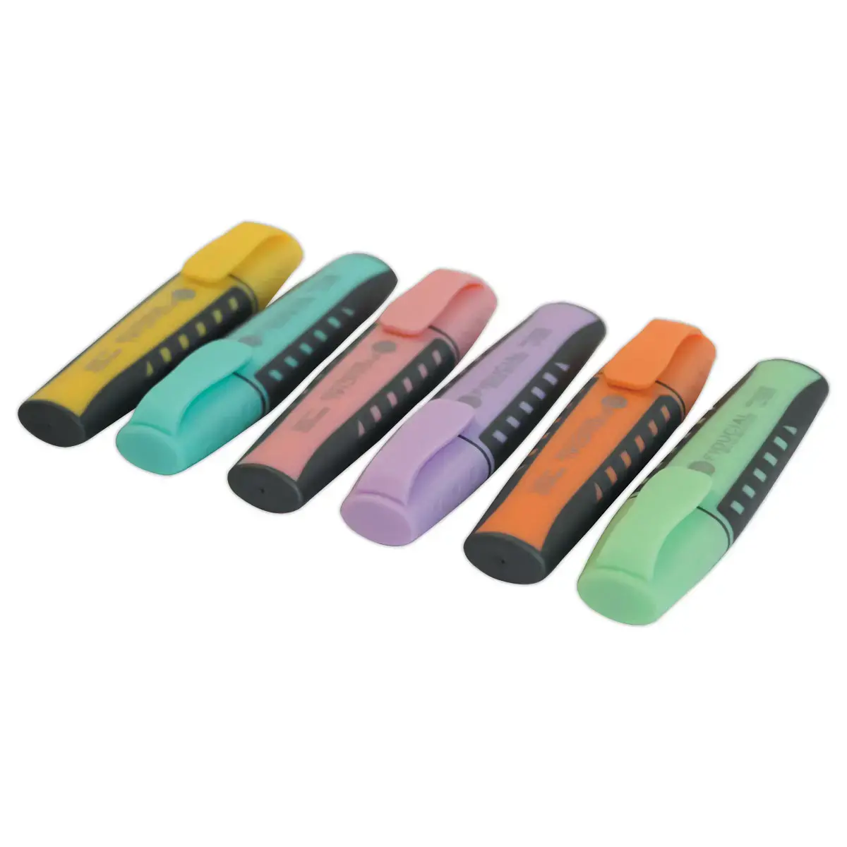 6 Surligneurs pastel - Pointe large - FIDUCIAL OFFICE SOLUTIONS