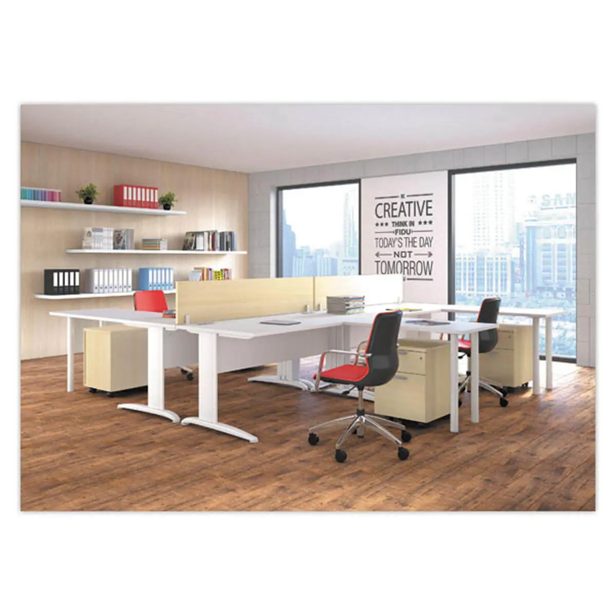 Bureau BUENOS AIRES - Blanc - 120x80 cm 