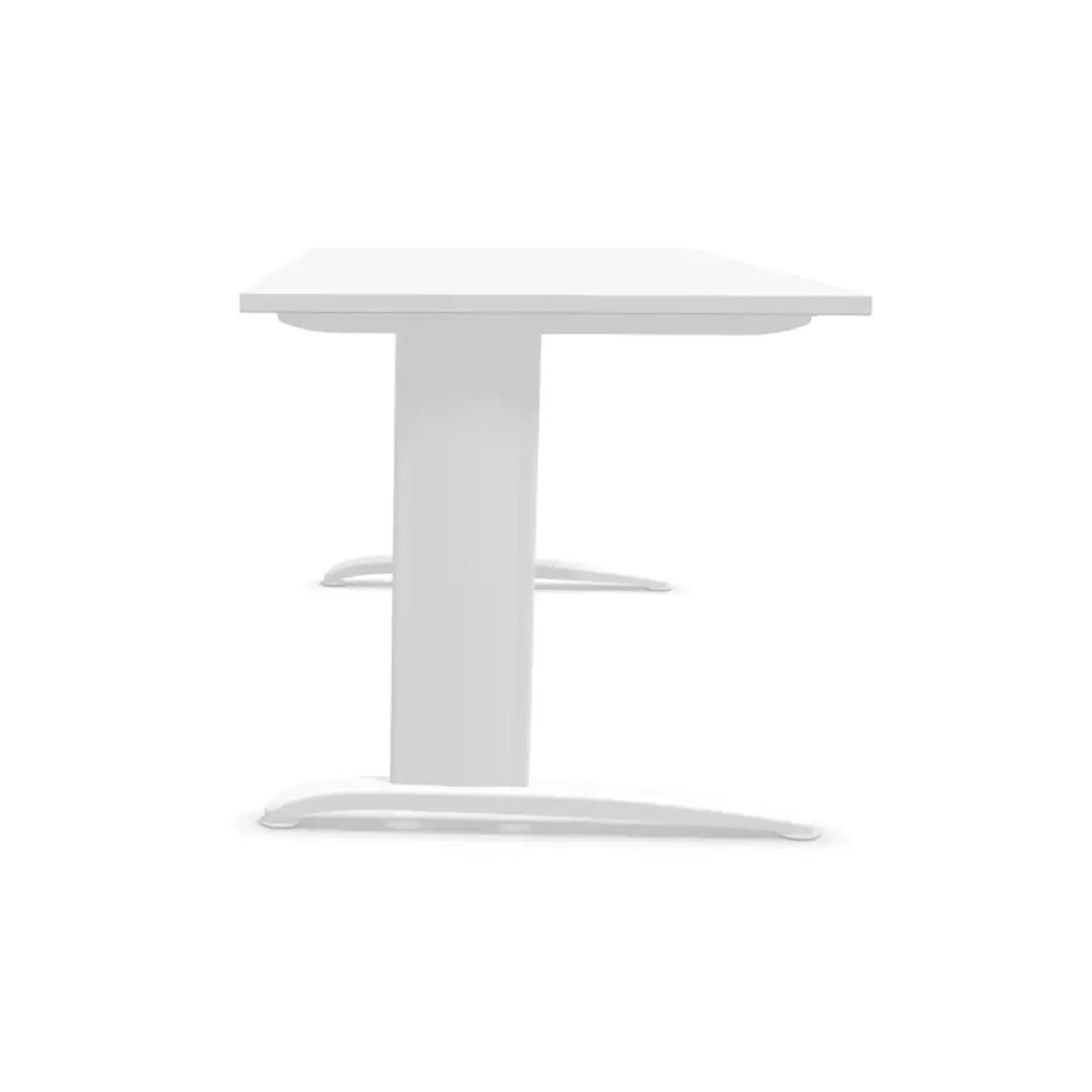 Bureau BUENOS AIRES - blanc et pieds blancs 180x80 cm 