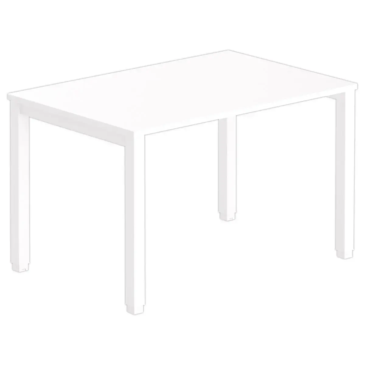Bureau BRUXELLES 120 x 80 blanc - pieds blancs