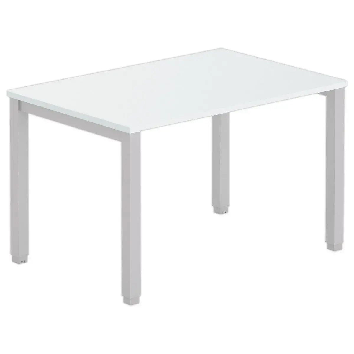 Bureau BRUXELLES 120 x 80 gris - pieds aluminium 