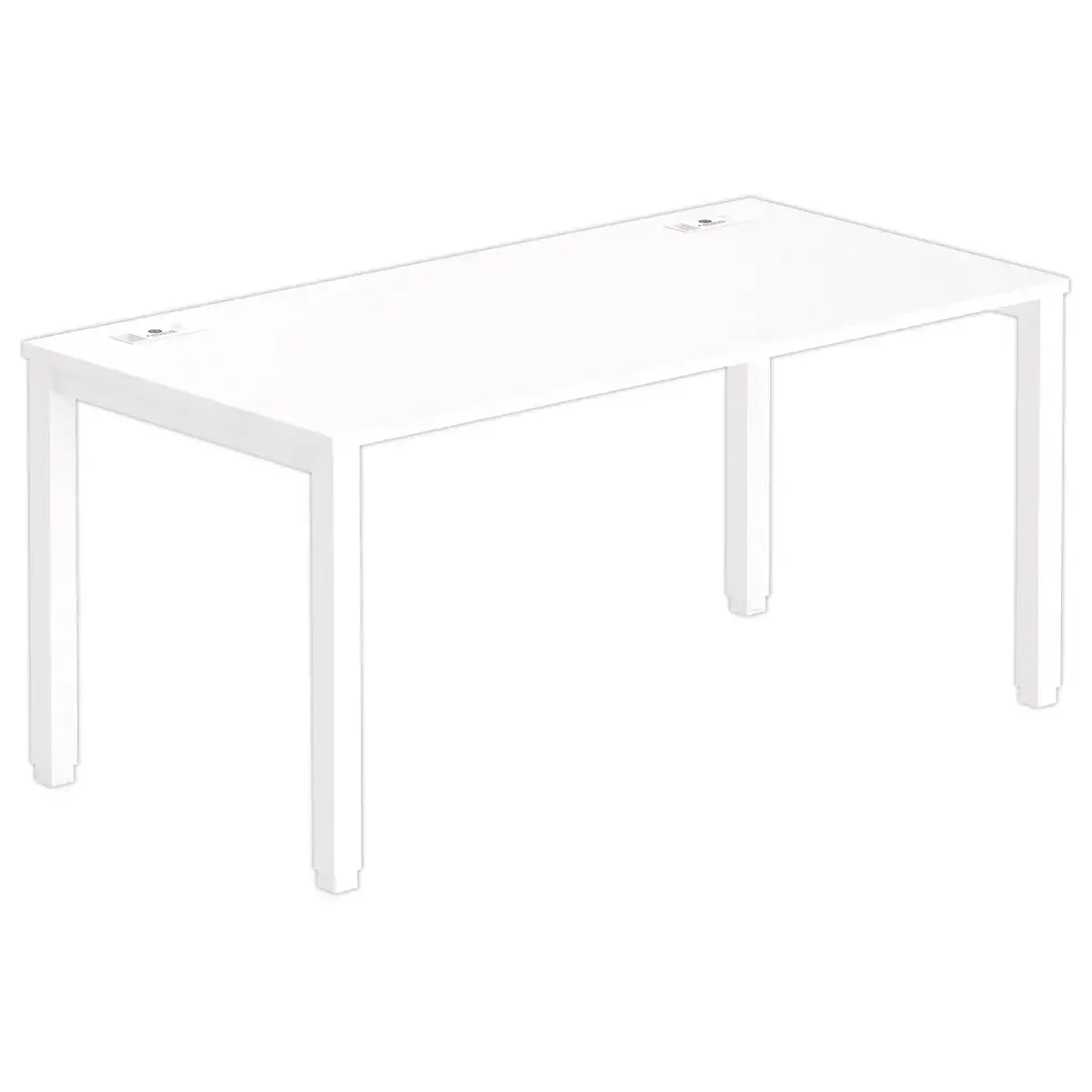 Bureau Bruxelles - 160 x 80 cm - Blanc - FIDUCIAL OFFICE SOLUTIONS