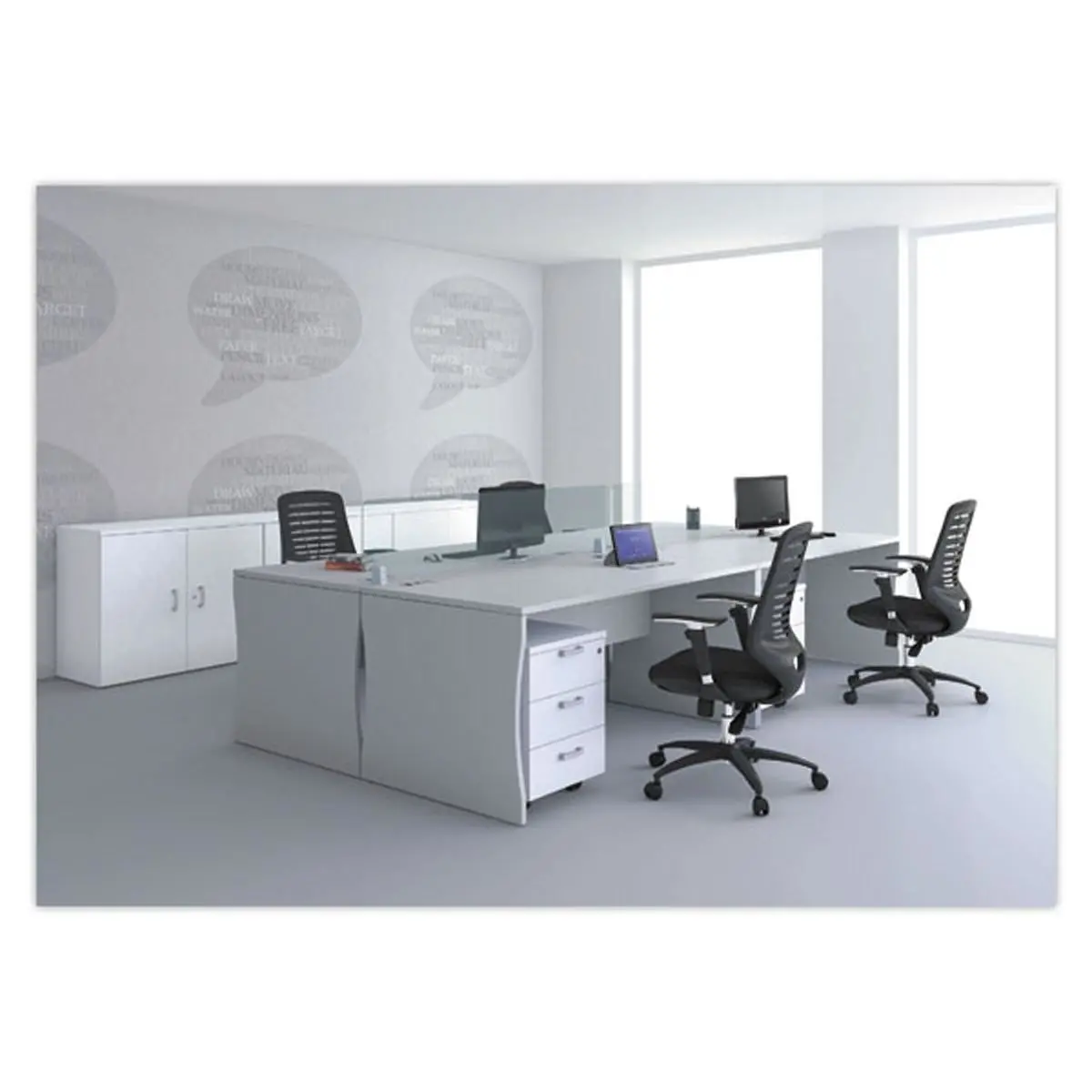 Bureau BUDAPEST 160 x 80 gris