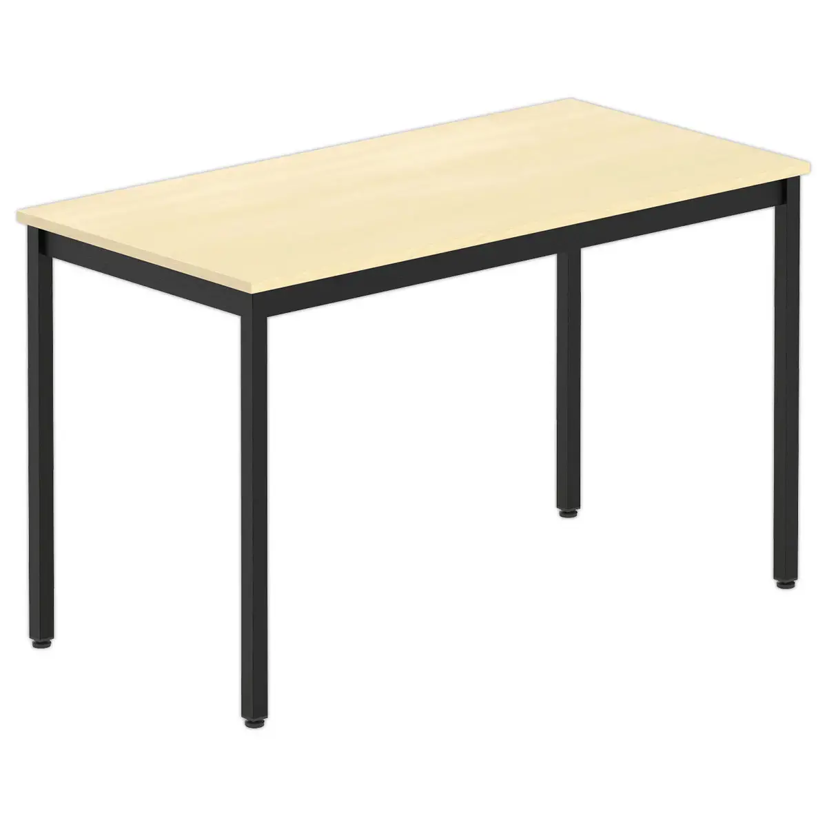 Table polyvalente rectangulaire 120 x 60 hêtre / noir