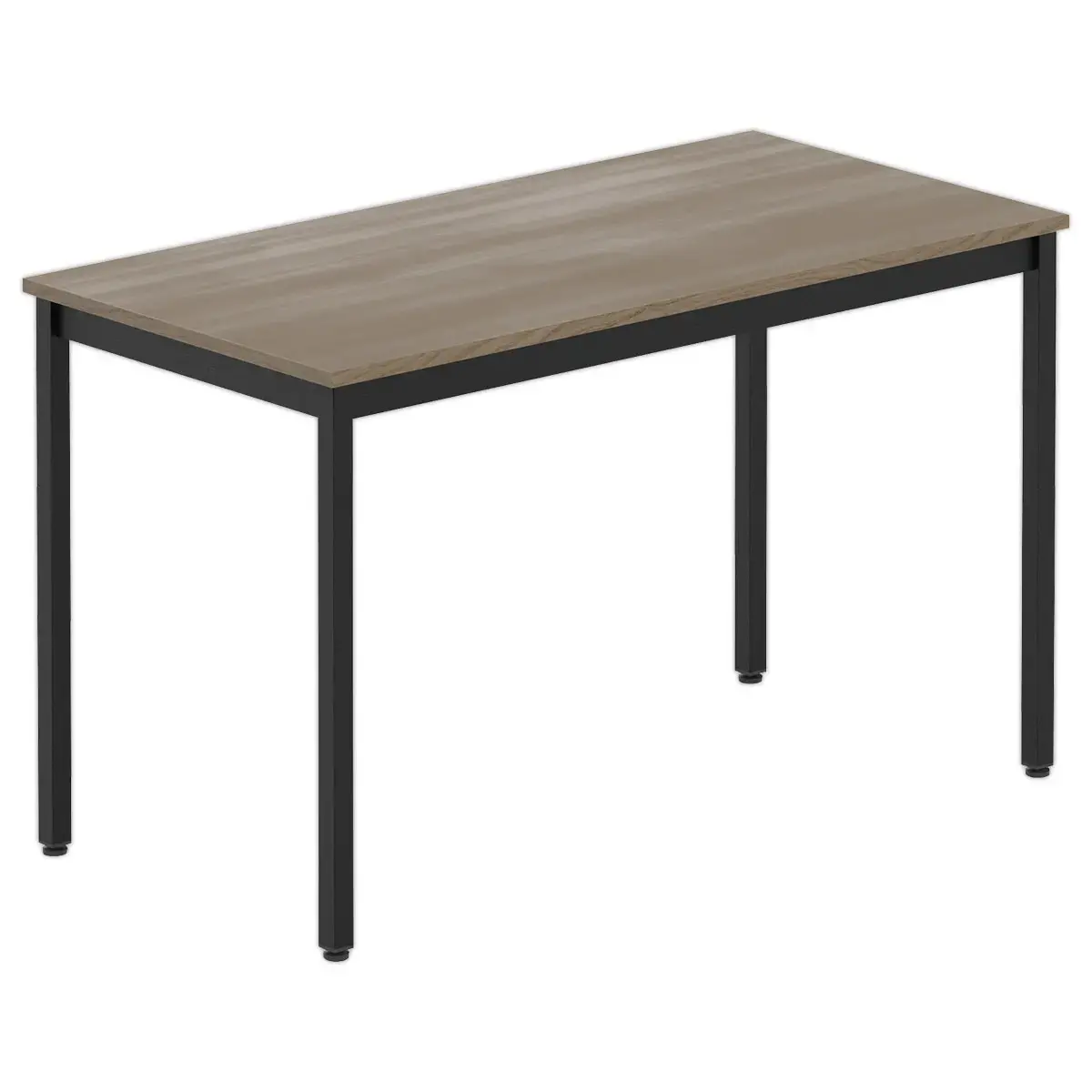 Table polyvalente rectangulaire 120 x 60 noyer / noir