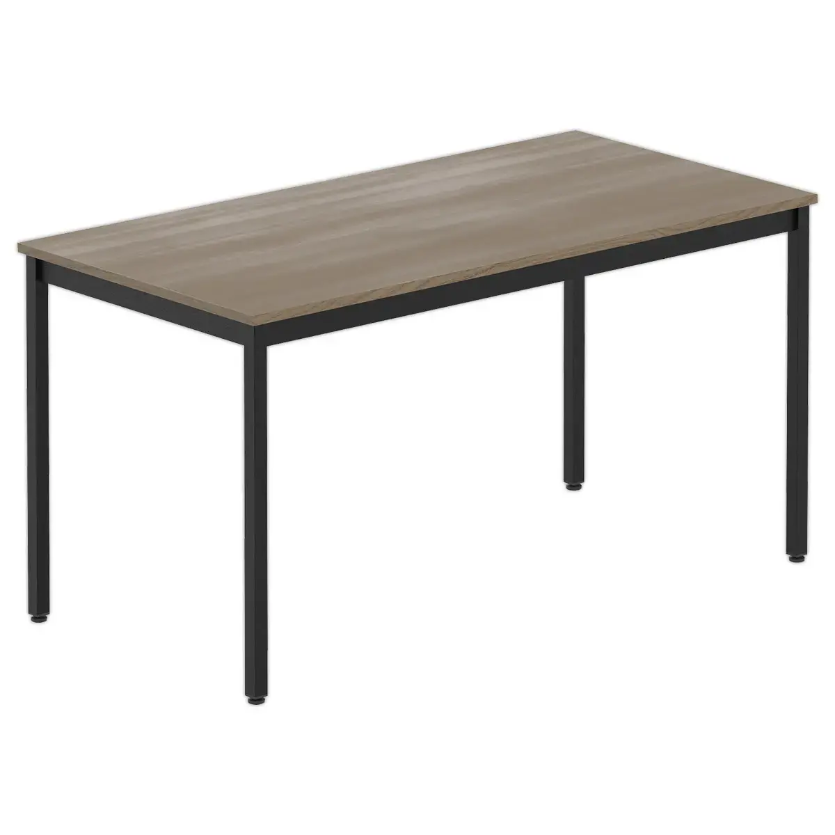 Table polyvalente rectangulaire 140 x 70 noyer / noir