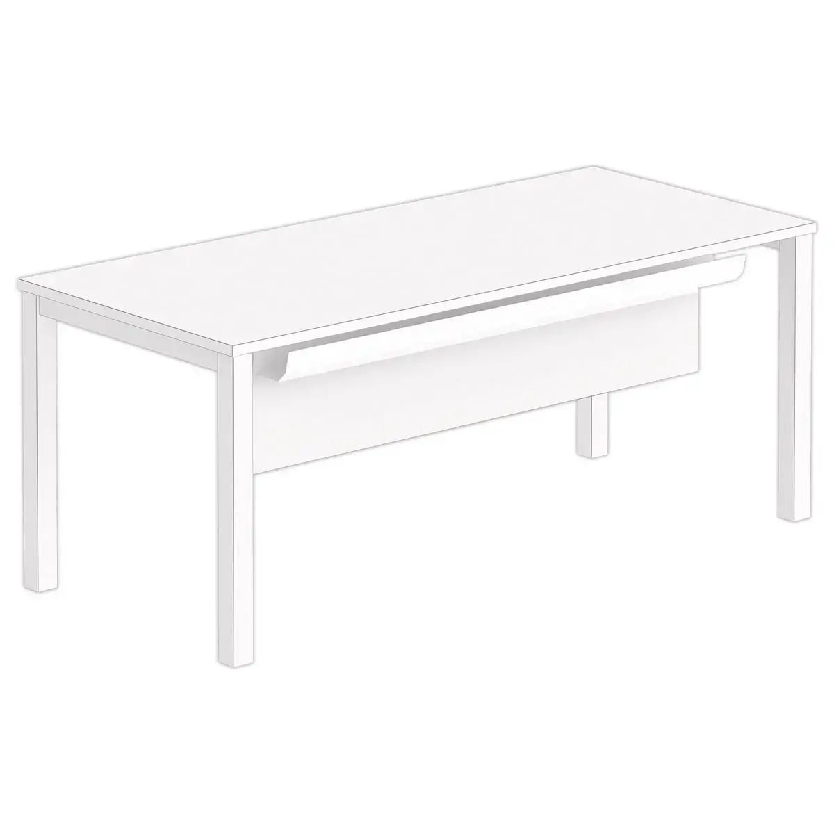 Goulotte L 180 blanc 