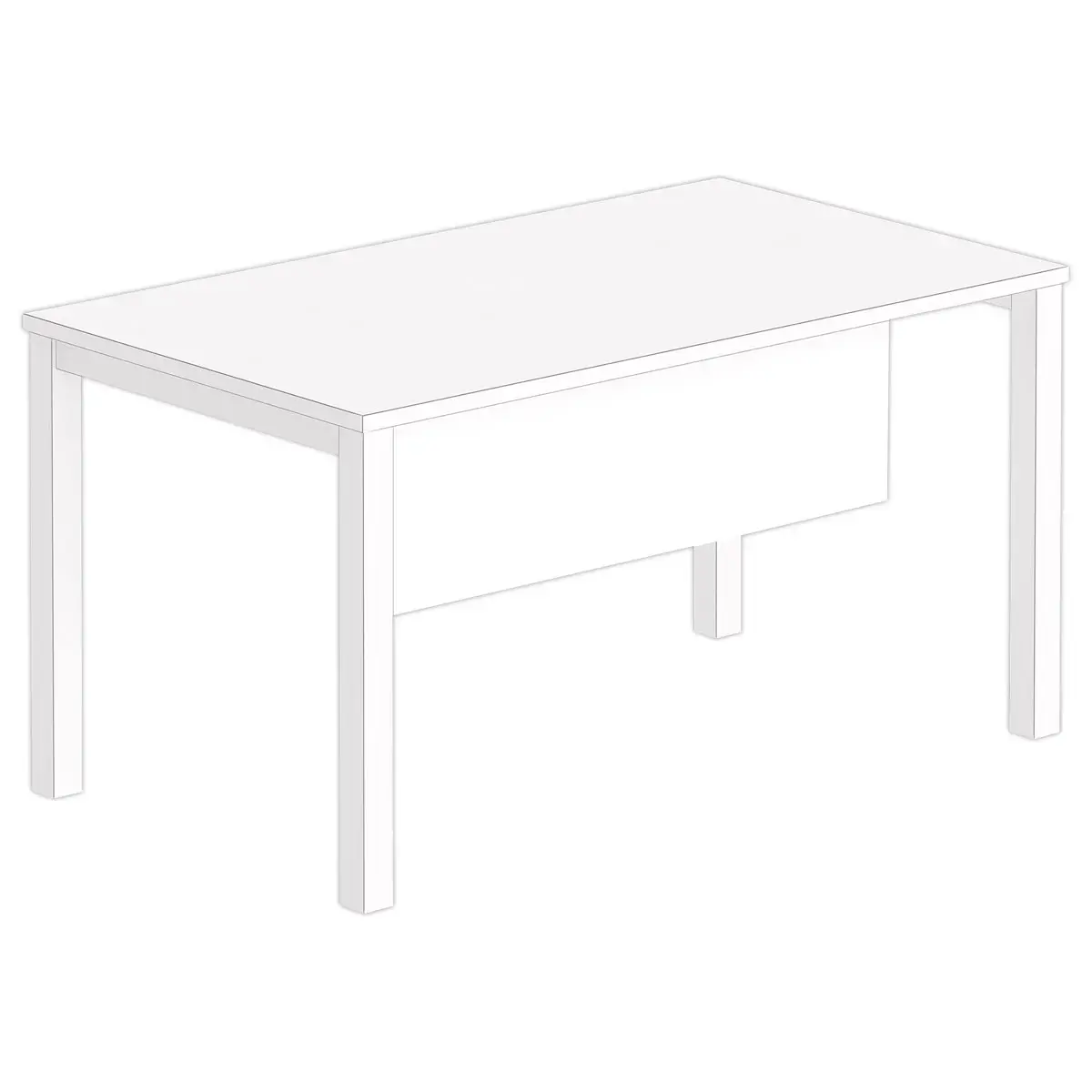 Voile de fond L 140 blanc 