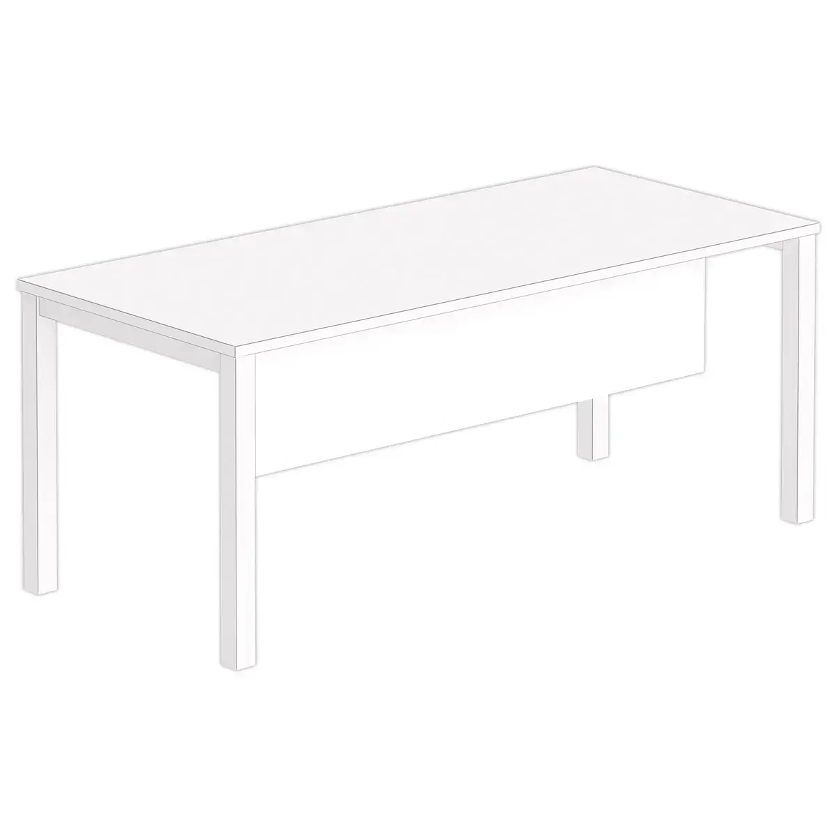 Voile de fond L 180 blanc 