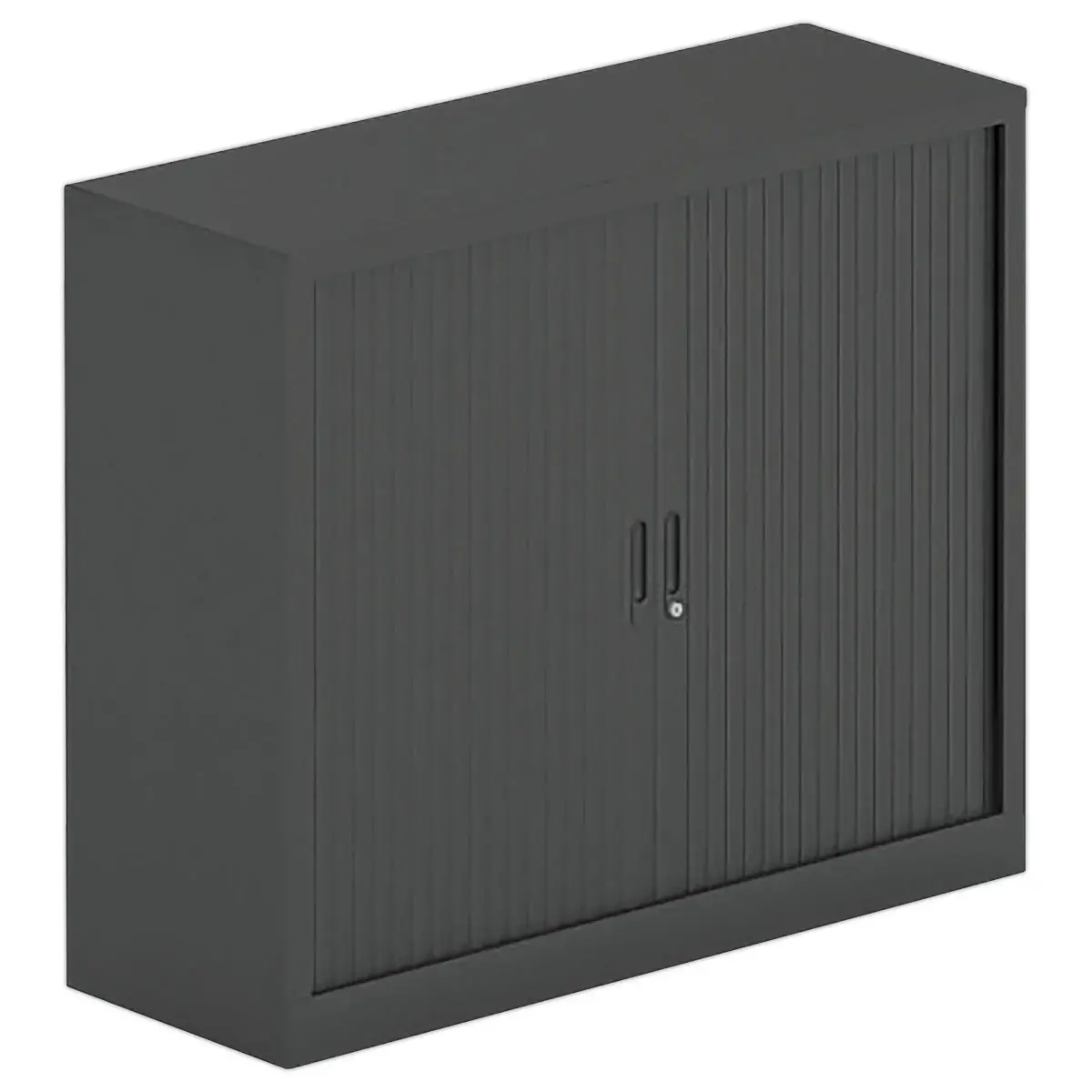 Armoire basse métallique - 100 x 100 cm - Anthracite