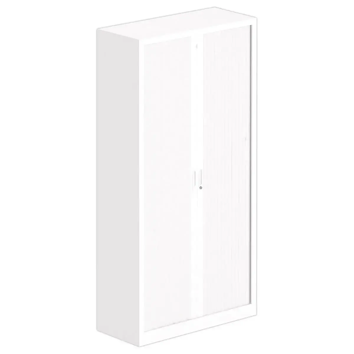 Armoire haute m&eacute;tallique - 198 x 100 cm - Blanc 